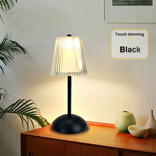 LED Table Lamp Touch Sensor Rechargeable Night Light Nordic Interior Dimming Stand LED Bedside Lamp Restaurant Hotel Bar Bedroom